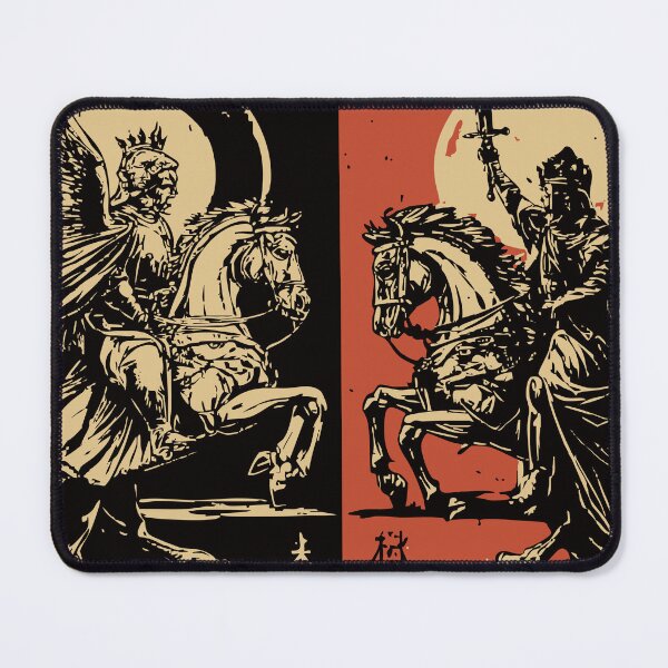 Item preview, Eternal Fight – Knight and Angel Battle on Chessboard Battlefield designed and sold by TuncGK.