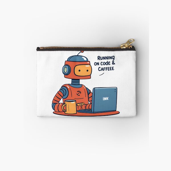 Artikelvorschau, Läuft mit Code und Koffein – Programmierer-Roboter-T-Shirt entworfen und verkauft von Jbl Jaouad.