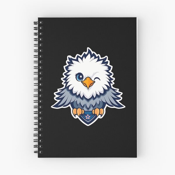 Item preview, Cute Cartoon Bald Eagle Sticker – Patriotic American Mascot with Winking Face and Star Shield designed and sold by FestivityFinds.