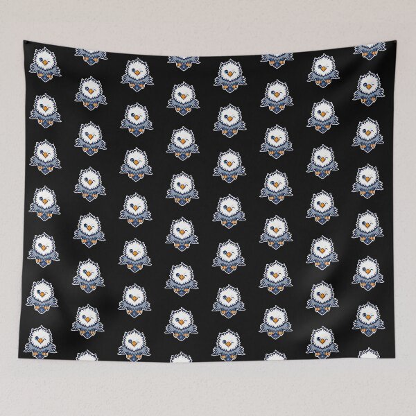 Item preview, Cute Cartoon Bald Eagle Sticker – Patriotic American Mascot with Winking Face and Star Shield designed and sold by FestivityFinds.
