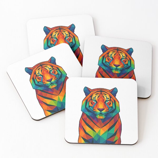Item preview, Prismatic Tiger Front-Facing  designed and sold by TheWonkyEaselCo.
