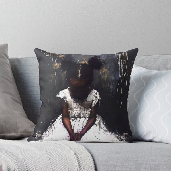 Item preview, Pretty Little Black Girl Abstract Art designed and sold by ArtbyJustis.