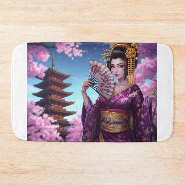 Item preview, Maiko de ensueño con flores de cerezo y pagoda designed and sold by schwa24jpn.