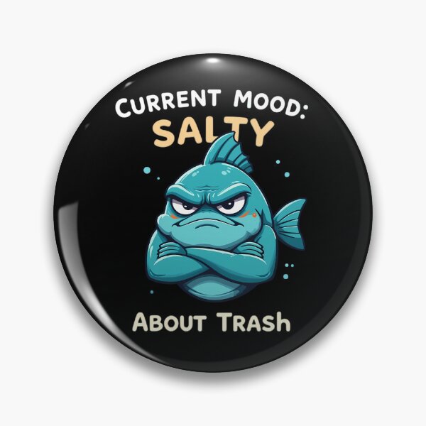 Item preview, Salty Fish Against Ocean Trash - World Ocean Day designed and sold by IndulgentBob.