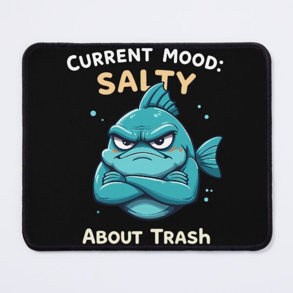 Item preview, Salty Fish Against Ocean Trash - World Ocean Day designed and sold by IndulgentBob.