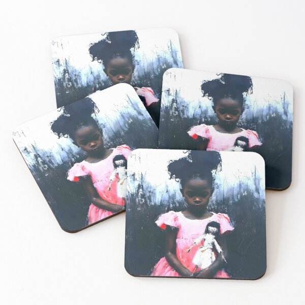 Item preview, Pretty Little Black Girl Abstract Art designed and sold by ArtbyJustis.