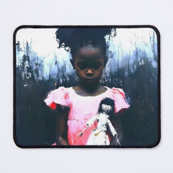 Item preview, Pretty Little Black Girl Abstract Art designed and sold by ArtbyJustis.