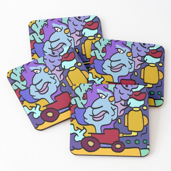 Item preview, Big Head Joyride by Cotchichi – Surreal Cartoon Drive designed and sold by Cotchichi.
