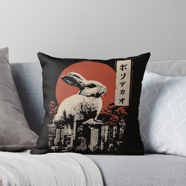 Item preview, Giant Rabbit – Surreal Bunny Over a Modern Cityscape designed and sold by TuncGK.