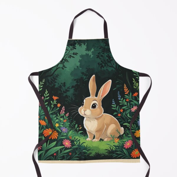 Item preview, Cute and adorable light brown Bunny standing in the heart of  lush green forest designed and sold by Nature's Palette.