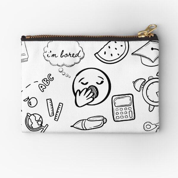 Item preview, Eclectic Doodle Art Pattern — Emoji, Fruit, Music, and Study Icons designed and sold by JustMerry.