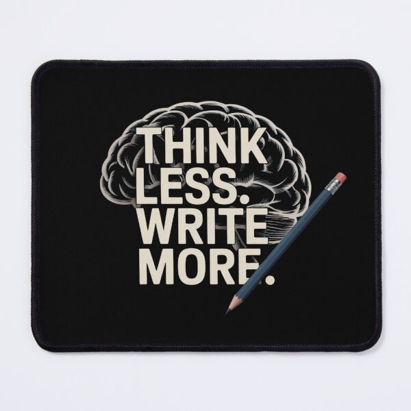 Item preview, Think less. Write more. designed and sold by Worldofgifts.