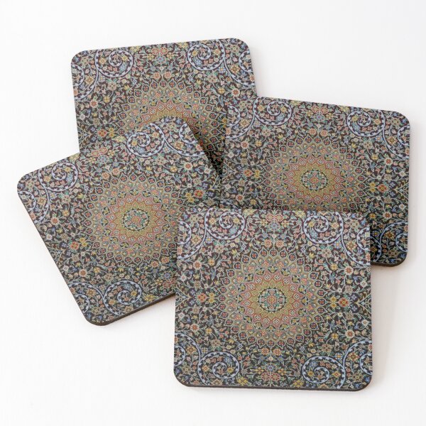 Item preview, Persian traditional carpet art floral pattern designed and sold by Farzad Designs.