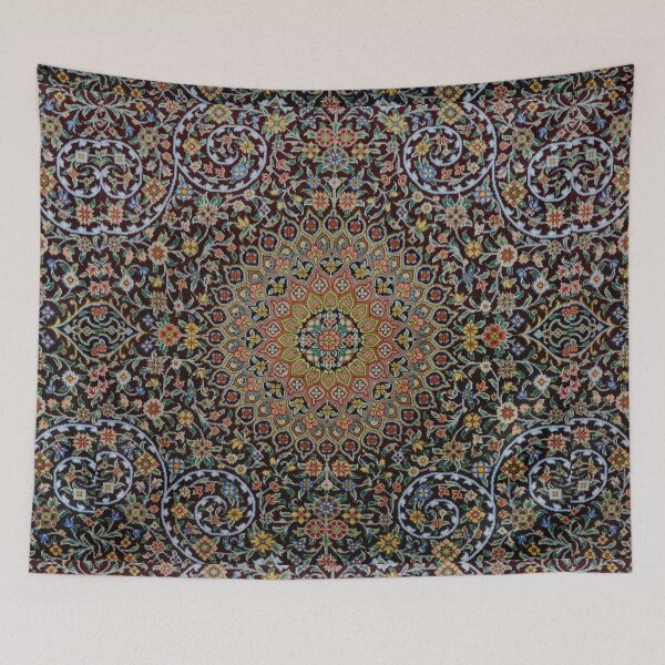 Item preview, Persian traditional carpet art floral pattern designed and sold by Farzad Designs.