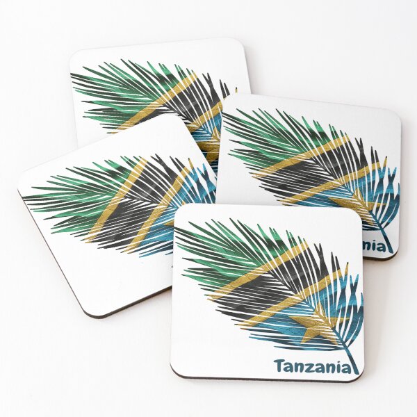 Item preview, Abstract Flag of Tanzania – Feather Design designed and sold by ArteJorge48.