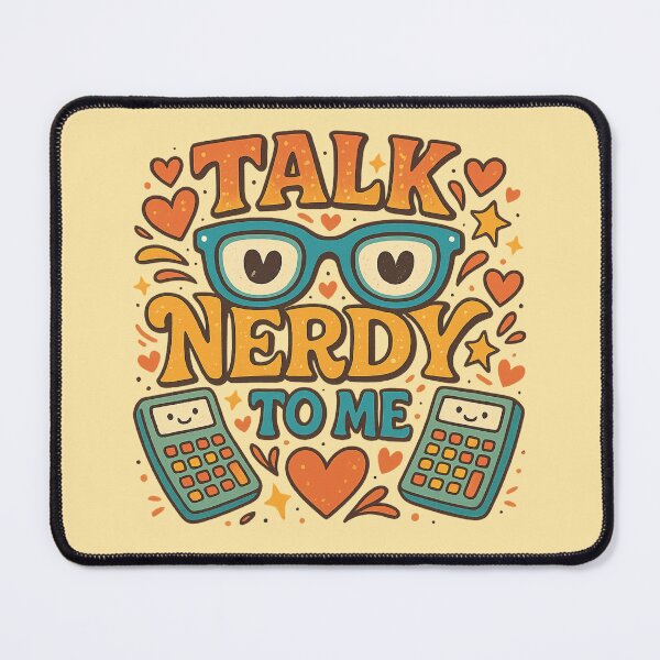 Item preview, Talk Nerdy to Me – Cute Geeky Calculator Love designed and sold by GirlyPopped.