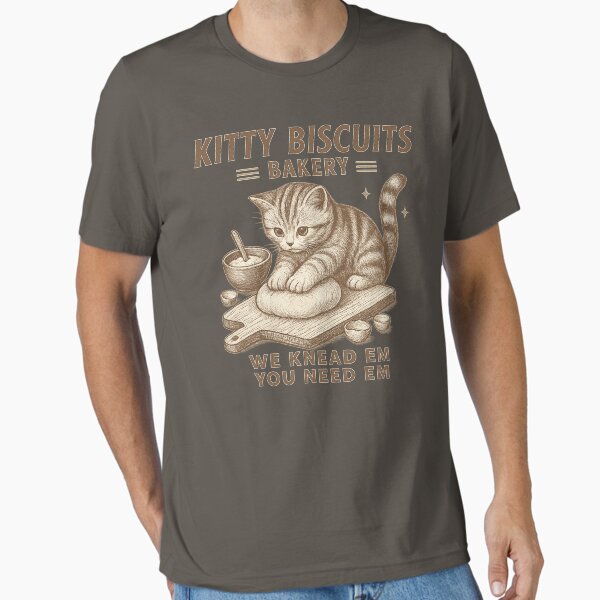Item preview, Cat Biscuit Maker, Funny Cat Kneading, Kitty Lover, kitty biscuits bakery we knead em you need em  designed and sold by Annietong.