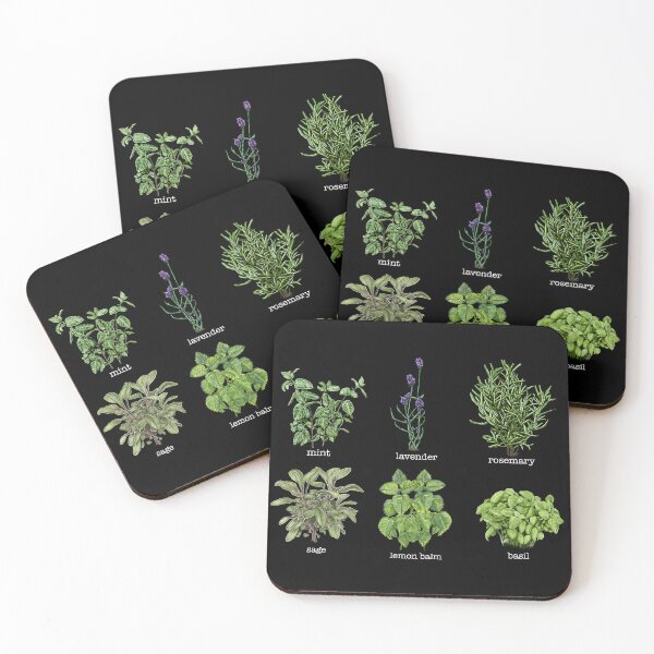 Aperçu de l'œuvre Version texte légère de Herbes du jardin commun créée et vendue par Veganheathen.