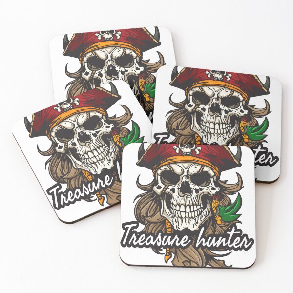 Item preview, Treasure Hunter – Mysterious Pirate Skull of a Treasure Seeker designed and sold by rachata444.