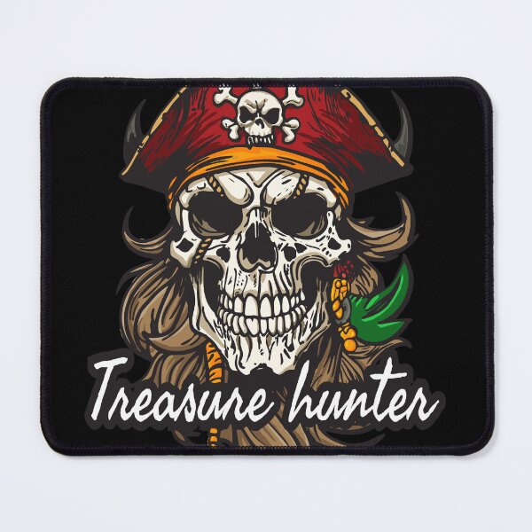 Item preview, Treasure Hunter – Mysterious Pirate Skull of a Treasure Seeker designed and sold by rachata444.