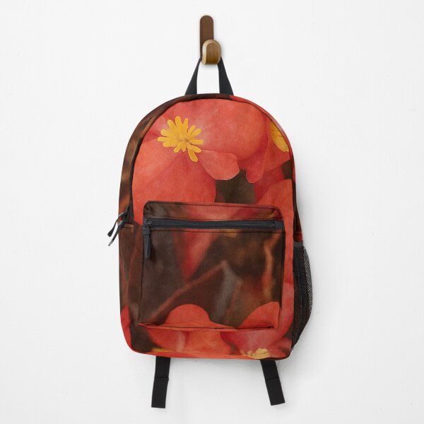 Item preview, Red Begonia Flowers - Vibrant Botanical Art designed and sold by Miradas del Mundo.