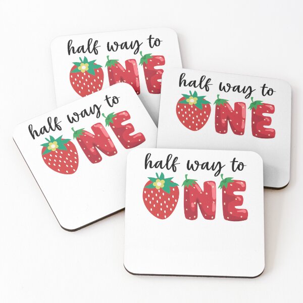 Item preview, Half Way To One Strawberry Strawberry First Birthday Months Shower designed and sold by XuanhieuBp.