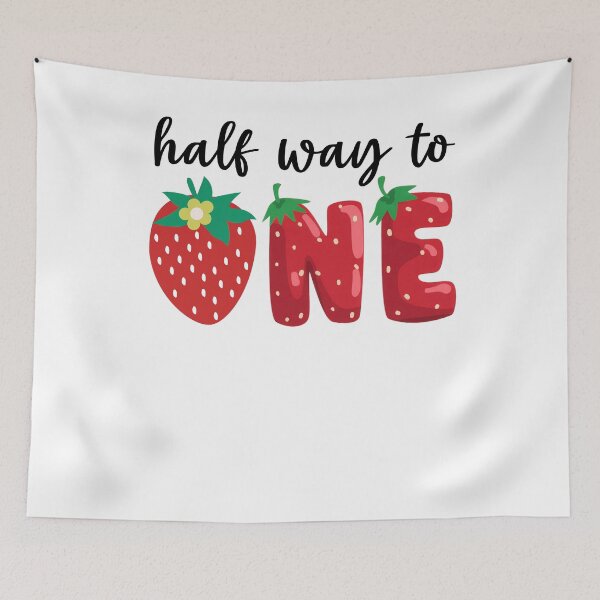 Item preview, Half Way To One Strawberry Strawberry First Birthday Months Shower designed and sold by XuanhieuBp.