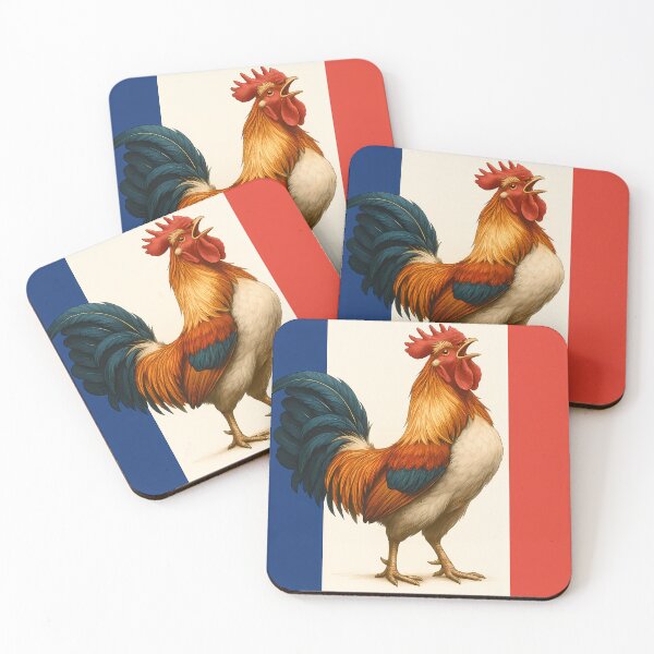 Item preview, French Rooster – Tricolor Pride designed and sold by DKP-AI.
