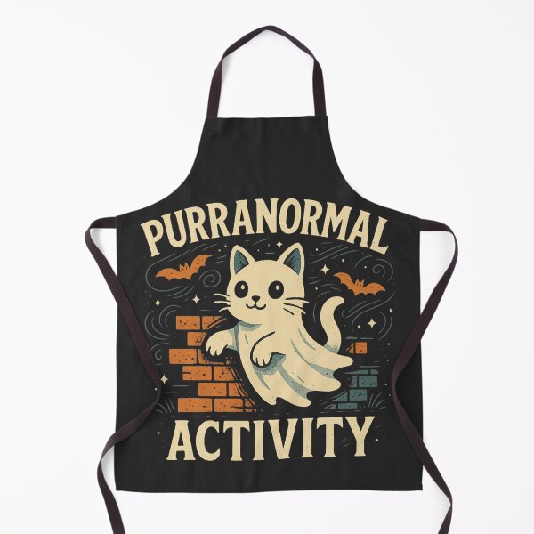 Item preview, Purranormal Activity – Funny Ghost Cat Halloween designed and sold by GirlyPopped.