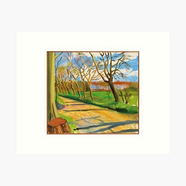 Vista previa del artículo con la obra «paisaje de David Hockney», diseñado y vendido por SoftArtistry .