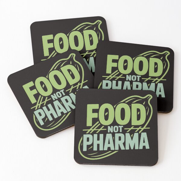 Item preview, Food Not Pharma – Bold Green Food Highlight Shirt designed and sold by Slavicsoul.