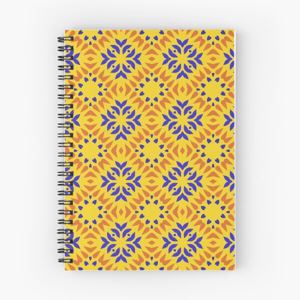 Aperçu de l'œuvre Motif symétrique avec centre floral bleu créée et vendue par AneissPiaf.