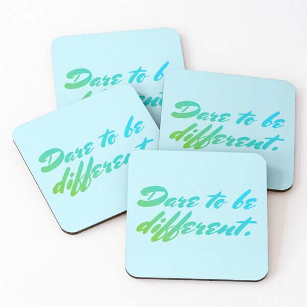 Item preview, Dare to Be Different - Green Teal Sky Blue designed and sold by sillyjess.