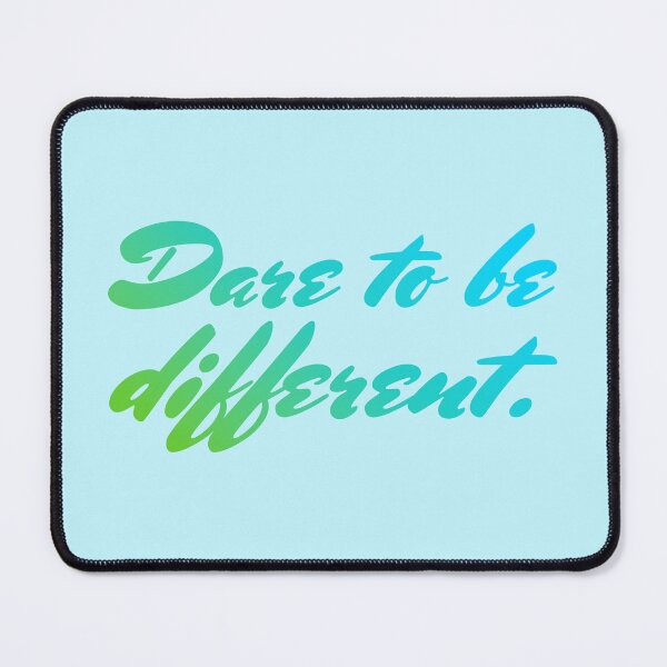 Item preview, Dare to Be Different - Green Teal Sky Blue designed and sold by sillyjess.