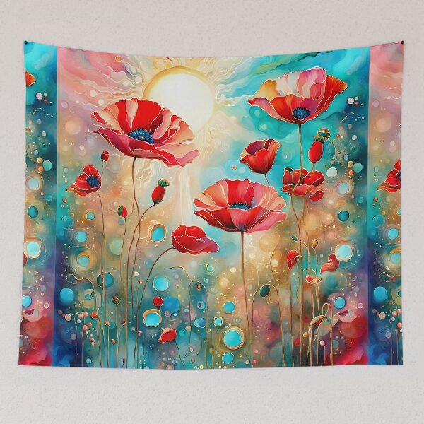 Item preview, Attractive Red Poppies Under The Sun designed and sold by Lightworker11.