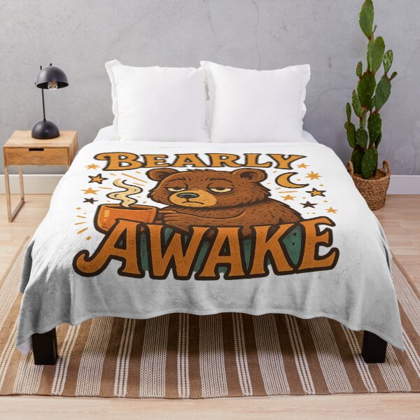 Item preview, Bearly Awake – Funny Sleepy Bear Coffee Lover designed and sold by GirlyPopped.