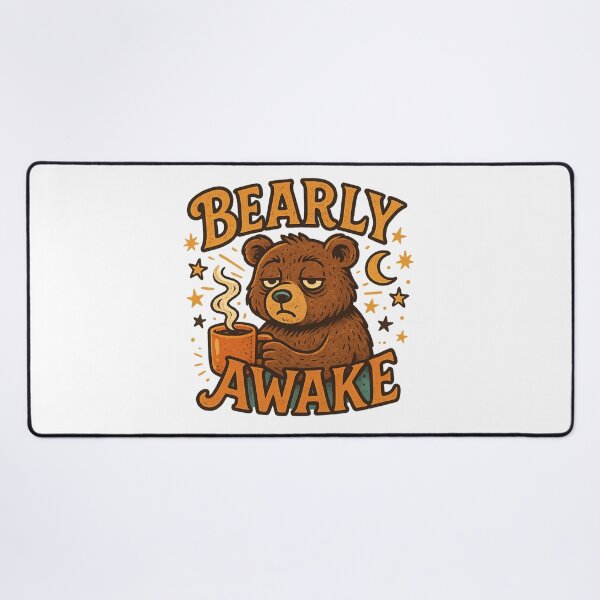 Item preview, Bearly Awake – Funny Sleepy Bear Coffee Lover designed and sold by GirlyPopped.