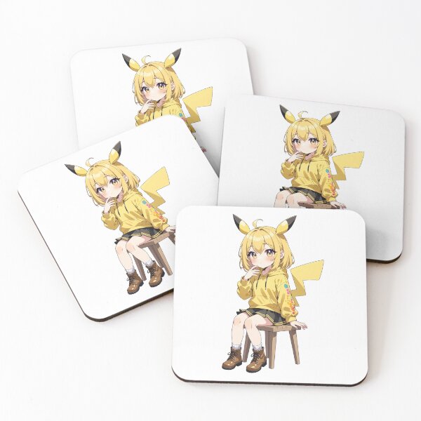 Artikelvorschau, Electric Cutie – Von Pikachu inspiriertes Anime-Mädchen entworfen und verkauft von KAWAII ART BOX.