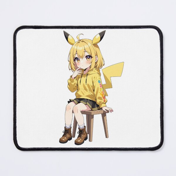 Item preview, Electric Cutie – Pikachu-Inspired Anime Girl designed and sold by KAWAII ART BOX.