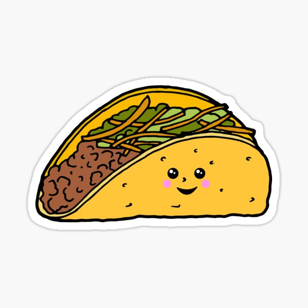 Item preview, Cute Kawaii Taco Character designed and sold by HotHibiscus.