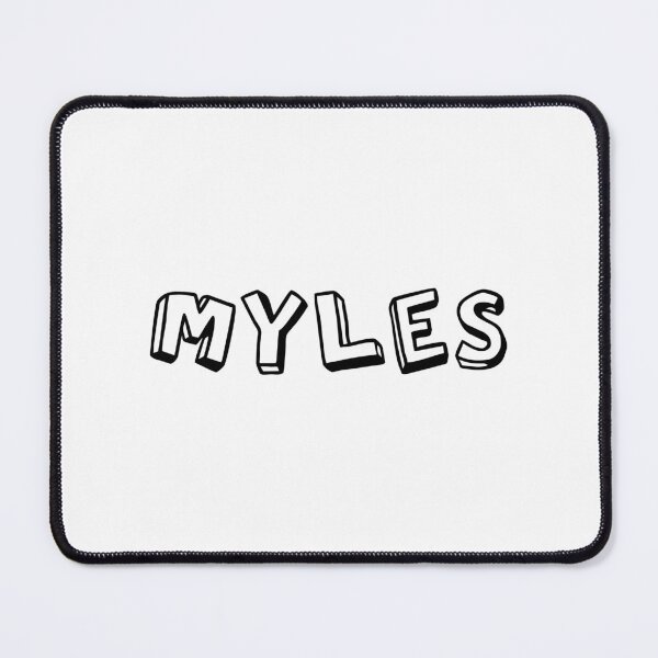Item preview, typography "Myles" english name tag sticker designed and sold by tonylau81.