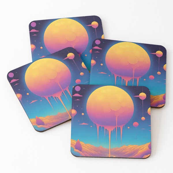 Item preview, Melting Moon Mirage – Surreal Lunar Desert Art designed and sold by Brookes Creative.