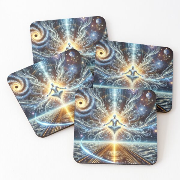 Item preview, Cosmic Enlightenment – Ascended Being in a Celestial Realm designed and sold by FusionCipher.