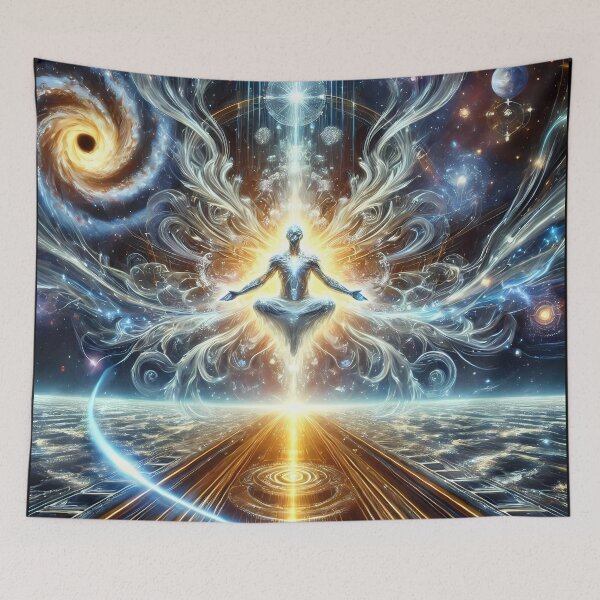 Item preview, Cosmic Enlightenment – Ascended Being in a Celestial Realm designed and sold by FusionCipher.
