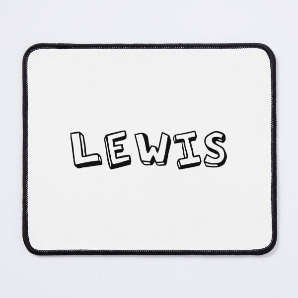 Item preview, typography "Lewis" english name tag sticker designed and sold by tonylau81.