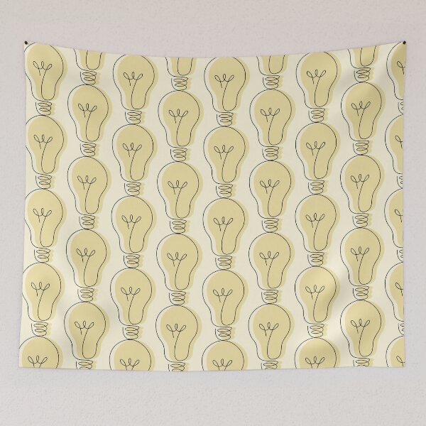 Item preview, Light bulb line art designed and sold by TrulyRuby.