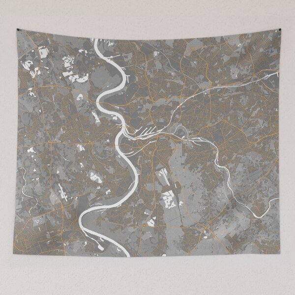 Item preview, Duisburg City Map of Germany - Bauhaus designed and sold by deMAP.