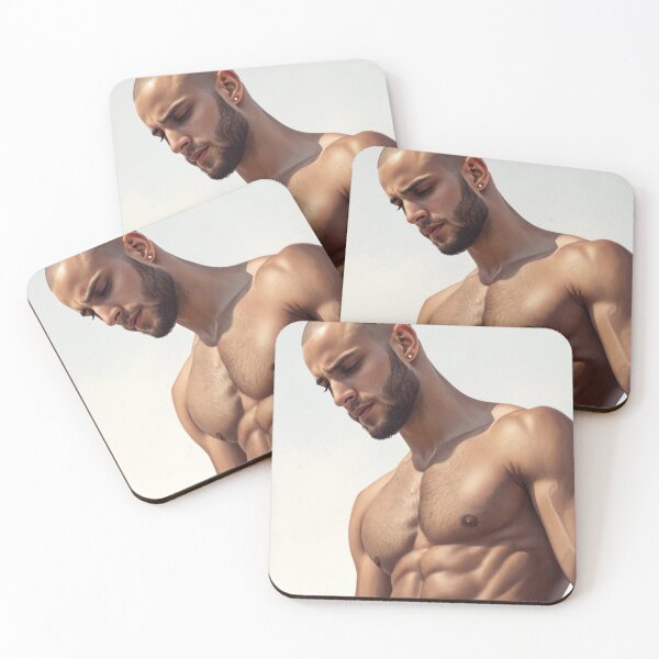 Item preview, Muscle hunk looking down designed and sold by gayishdesign.