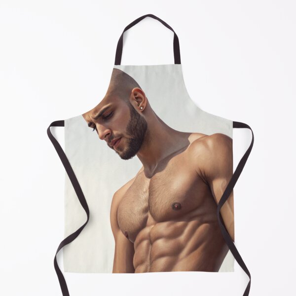Item preview, Muscle hunk looking down designed and sold by gayishdesign.