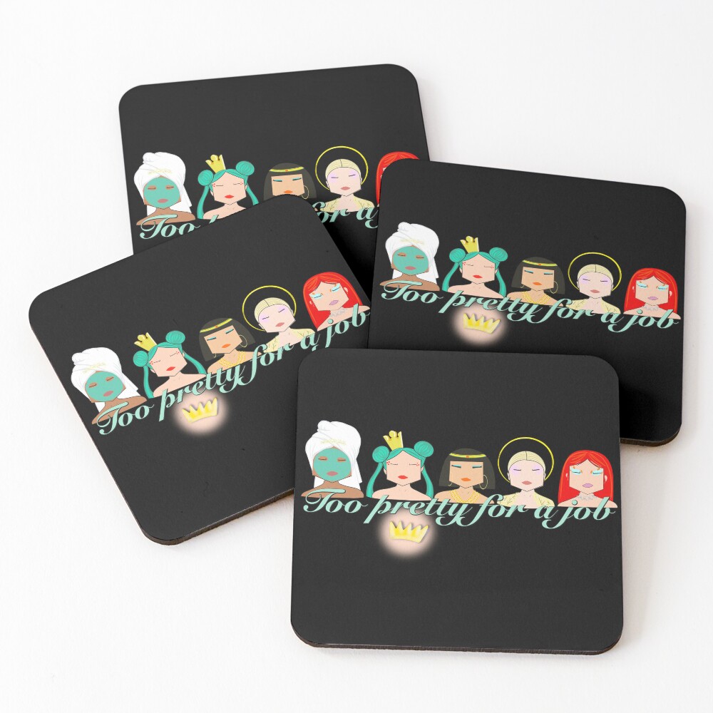 Item preview, Coasters (Set of 4) designed and sold by ROCIODRAMATICA.